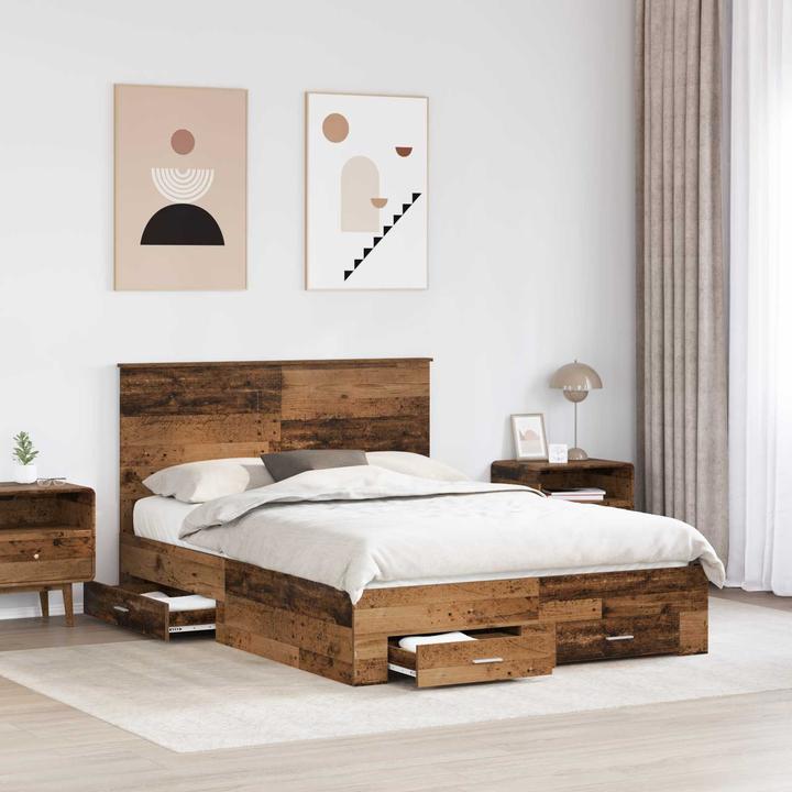Image du produit vidaXL Moderner Bettrahmen (140 x 190 cm)