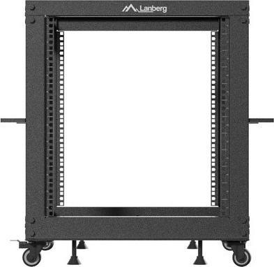 Produktbild Lanberg OPEN RACK 19 12U 600X600-1100 REGULOWANY CZARNY (10.86 HE, 19 Zoll Rack)