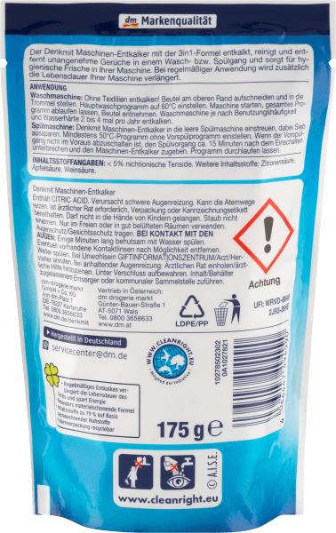 Produktbild dm Denkmit Entkalker für Wasch- und Spülmaschinen