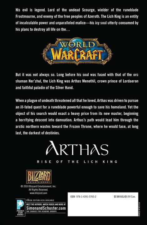Produktbild World of Warcraft: Arthas (Englisch, Christie Golden, 2010)
