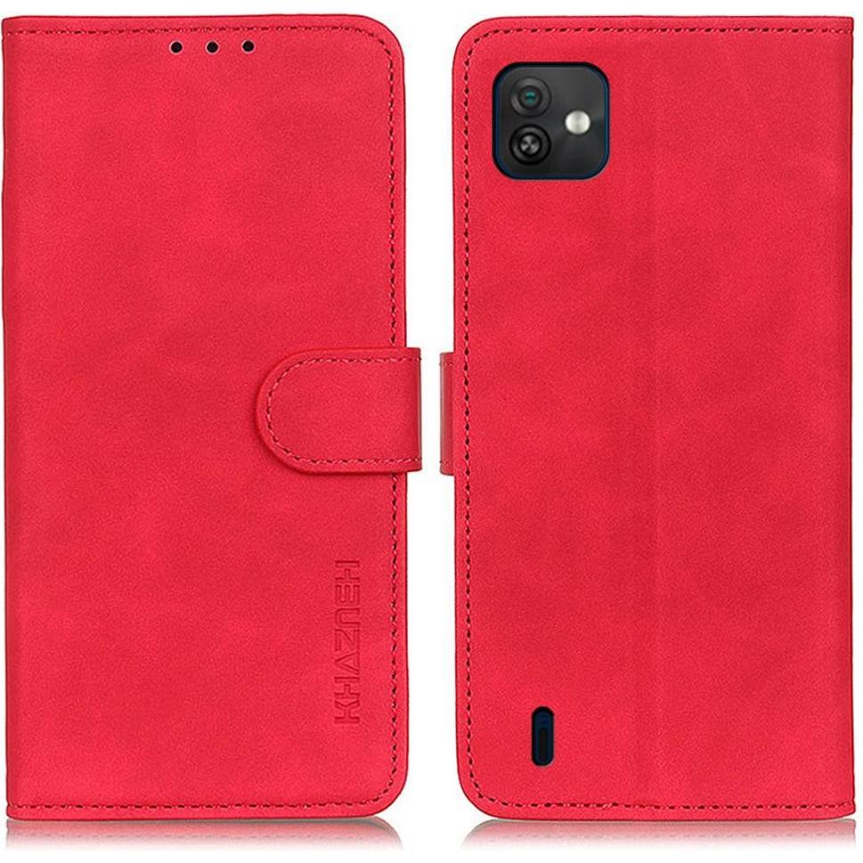 Cover-Discount WIKO Y82 - Leder Etui Hülle rot (Wiko Y82), Smartphone Hülle, Rot