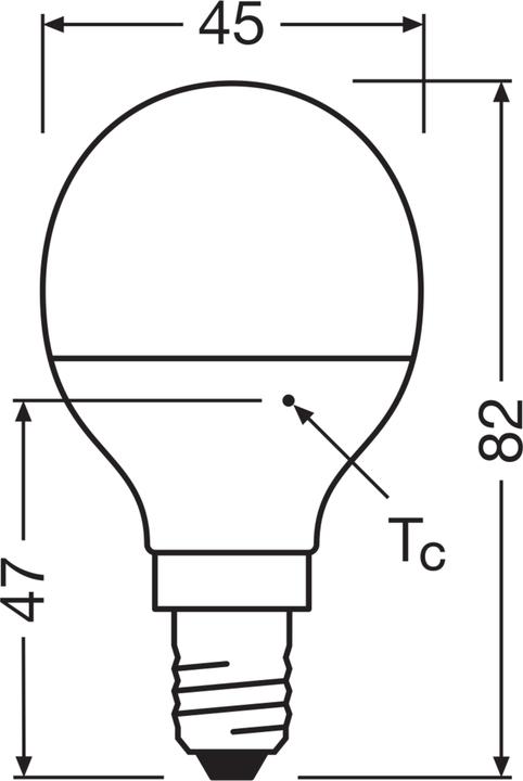 Produktbild Osram Led Star Classic P (E14, 4.90 W, 470 lm, 1 x, F)