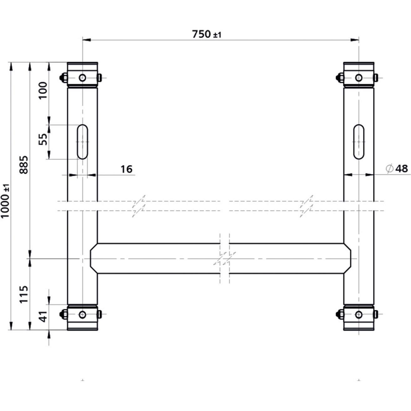 Thumbnail - Showtec H-Downrigger, Montage Lichttechnik, Schwarz
