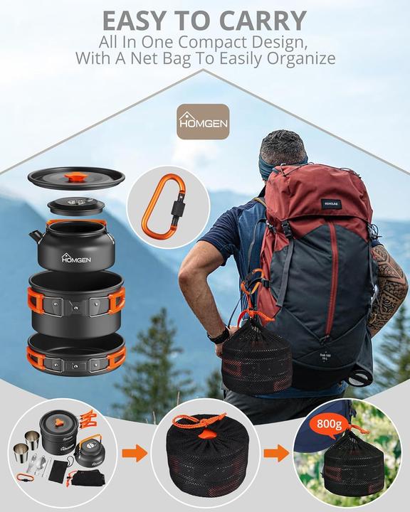 Produktbild Homgen Camping-Kochset