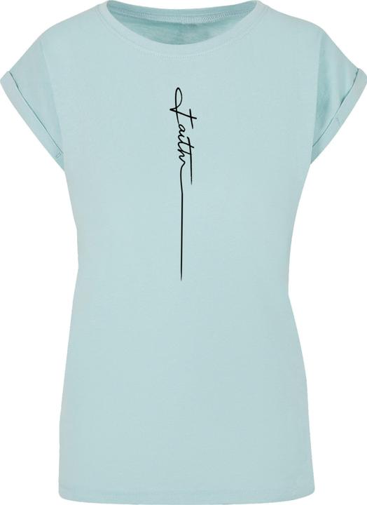 Produktbild Merchcode Ladies Faith Extended Shoulder Tee - 139215 (S)