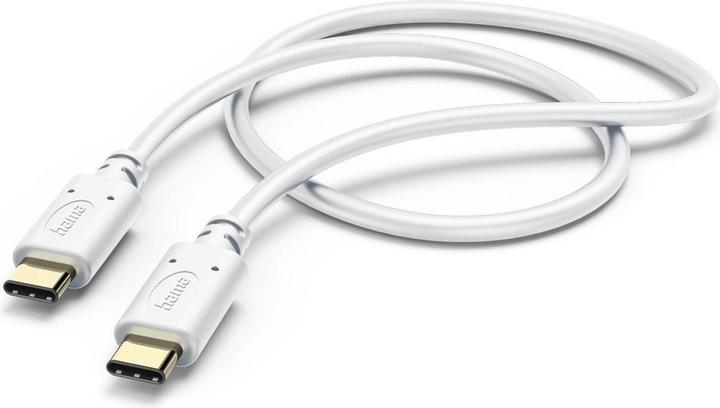 Image du produit Hama Câble de charge, USB-C - USB-C, 1,5 m, blanc (1.50 m, USB 2.0, 60 W)