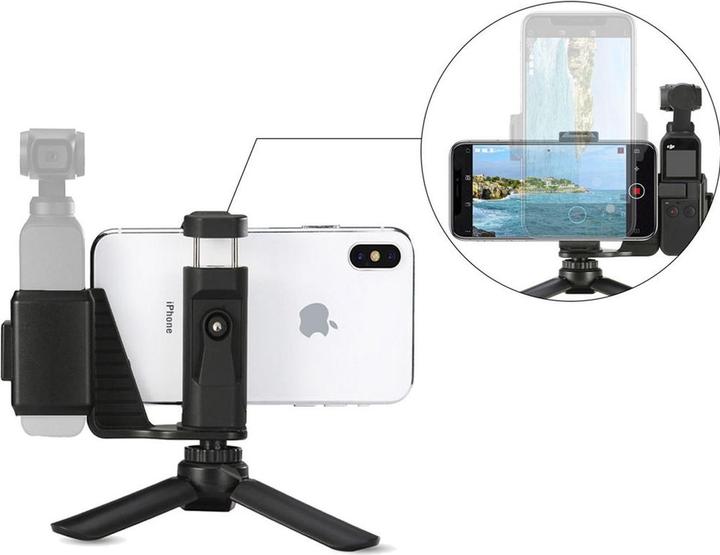 Caruba Osmo Pocket Telefoonhouder Set ABS (incl. tafel statief)