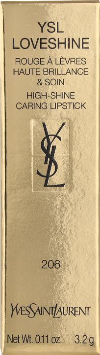 Actual product image Yves Saint Laurent Loveshine Rouge Volupte Shine Lipstick 206 (#206 Spicy Affair)