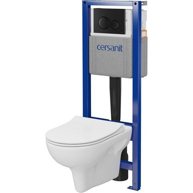 Cersanit, Toilette + Bidet, WC SET S701-754 WITH FRAM +BL MAT BUTTON