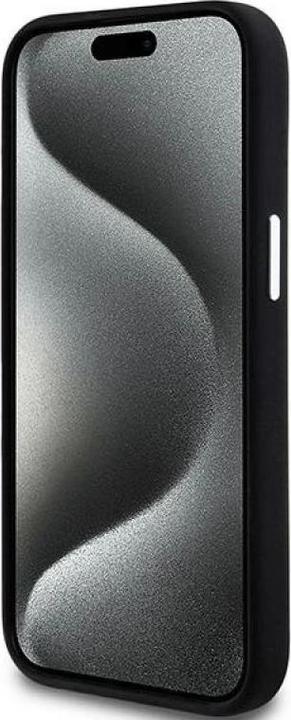 Actual product image DKNY DKHMP15SSMCHLK iPhone 15 / 14 / 13 6.1" czarny/black hardcase Liquid Silicone Small Metal Logo (Apple iPhone 13, Apple iPhone 14, Apple iPhone 15)