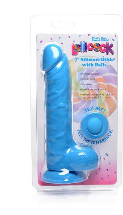 Actual product image Lollicock 17.8cm / 7 inch Silicone Dildo With Balls