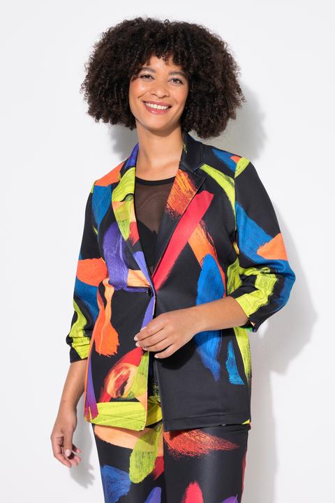 Produktbild Angel of Style Blazer, Alloverdruck, gekräuselte 3/4-Ärmel (42)