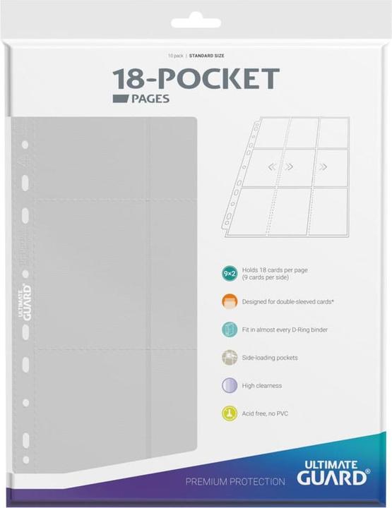 Actual product image Ultimate Guard UGD010405 - 18-Pocket Side-Loading Pages (10), weiss