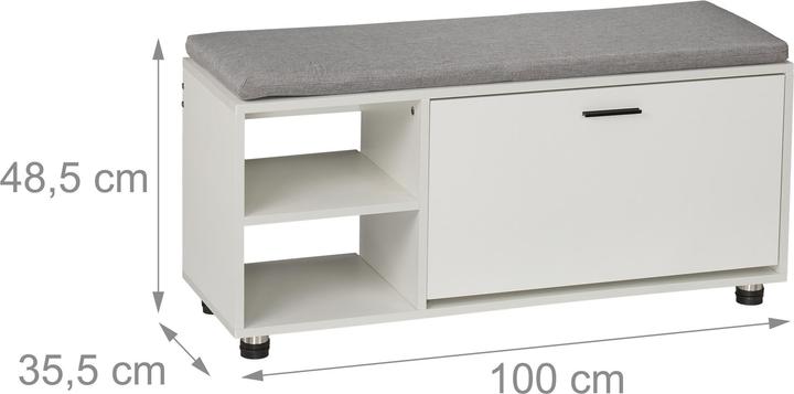 Produktbild Relaxdays 2-tlg. Schuhbank mit Schrank Set (100 x 35.5 x 48.5 cm)