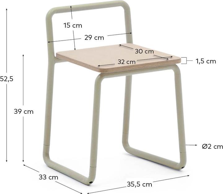 Actual product image Kave Home Tinn (Child seating group)