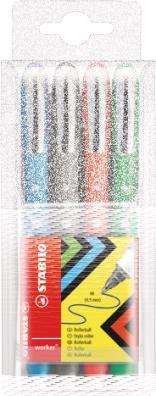 Immagine prodotto STABILO worker+ roller colorato (Rosso, Nero, Verde, Blu, 4 x)