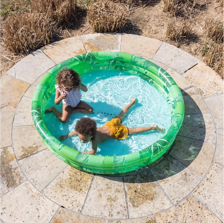 Actual product image Swim Essentials Paddling Pool Green Tropical Ø 150 cm
