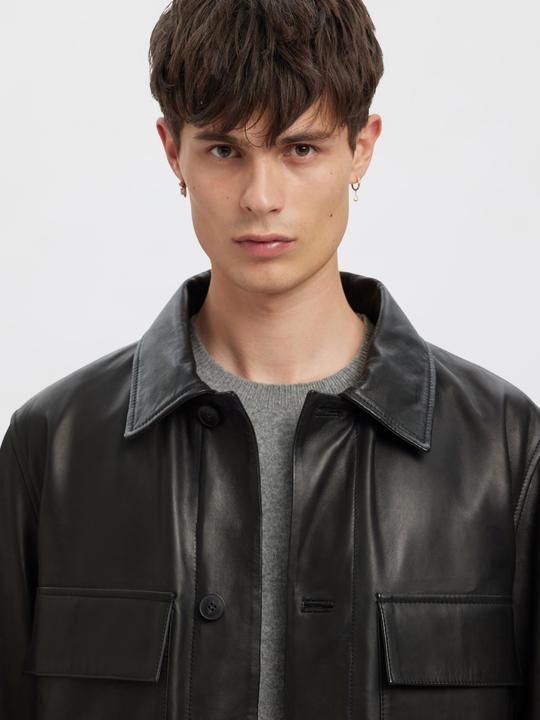 Immagine prodotto Annarr Geknöpfte Lederjacke (L)