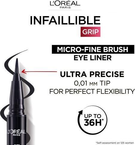 L'Oréal Paris Infallible Grip Micro Fine 0.01mm 36H Eyeliner Dew Berry (04 Dew Berry)
