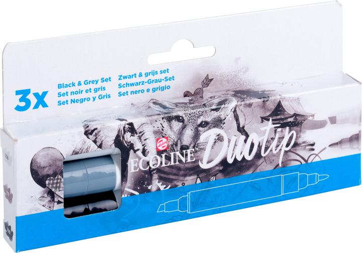 Produktbild Talens ECOLINE DUOTIP - Farbstifte Set (Mehrfarbig, 3 x)