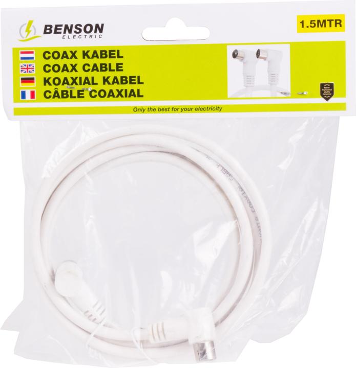 Image du produit Benson Electric Câble coaxial 1,5 m (Câble d'antenne)