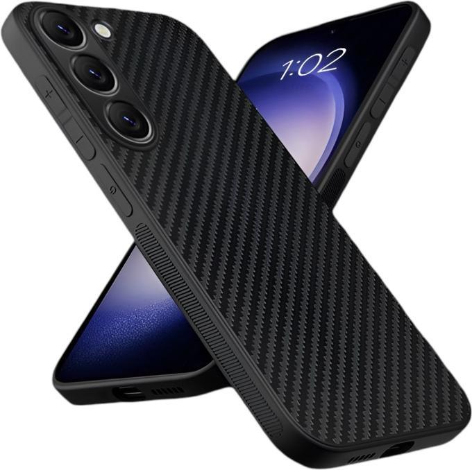 Produktbild RPD Samsung Galaxy S25 - Robustes TPU-Case mit Carbon-Optik, Schwarz (Samsung Galaxy S25)