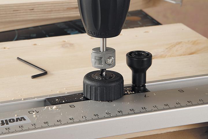 Actual product image wolfcraft wolfcraft 1 Univ.-Tiefenstopp-Set 3-tlg. ø6,8,10mm (6, 8, 10 mm)