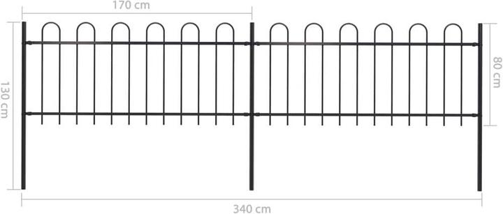 Produktbild vidaXL Zaunpaneel