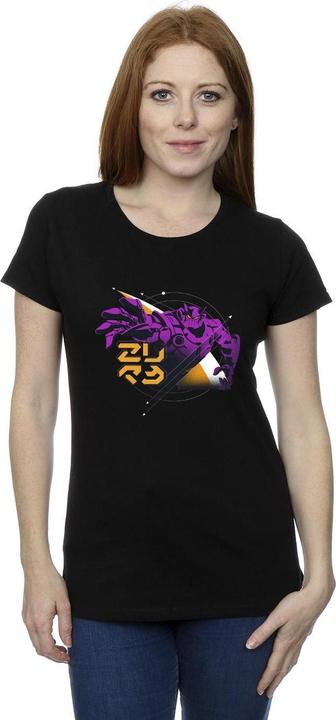 Actual product image Disney Womens/Ladies Lightyear Zurg Space Circle Cotton T-Shirt (XL)