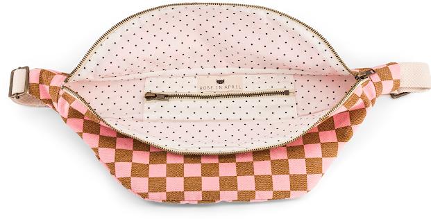 Immagine prodotto Rose in April Bauchtasche Schachbrettmuster Karamell-Erdbeere
