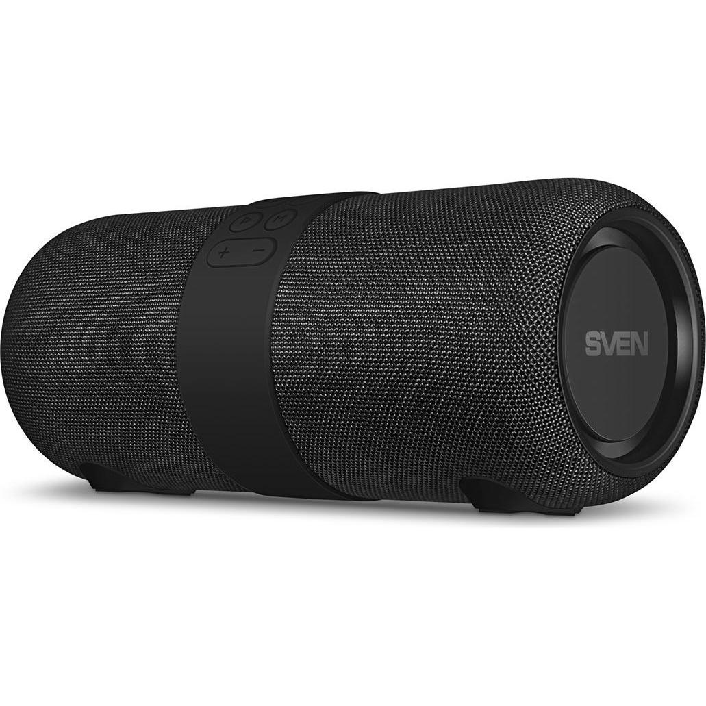 Sven PS-340, juodas, power output (RMS), Atsparus vandeniui (IPx6), TWS, Bluetooth, FM, USB, lithium (10 h, Stromversorg...