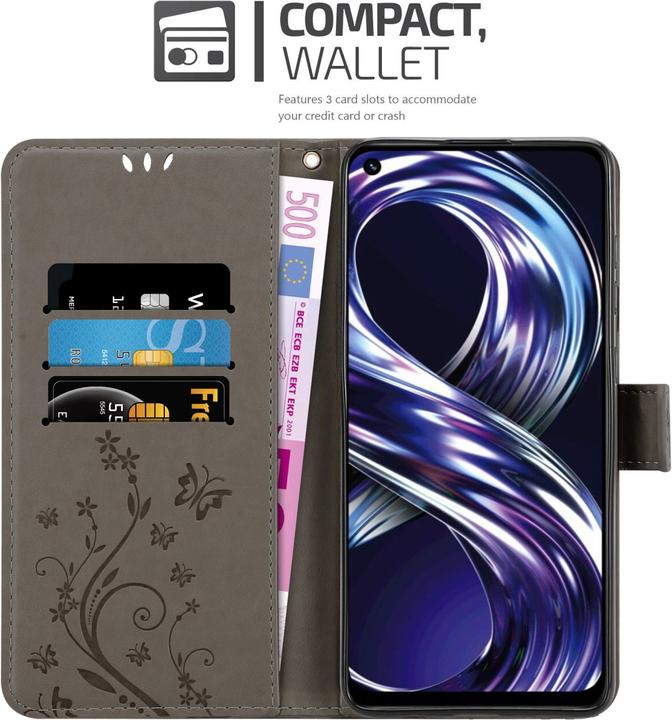Immagine prodotto Cadorabo Copertina a libro floreale per Realme 8i / Narzo 50 4G (Realme 8i)
