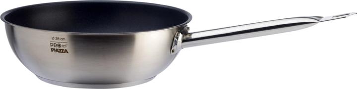 Piazza Wok antihaft-beschichtet 28x9cm (Wok Pfanne, Edelstahl, 28 x 9 cm)