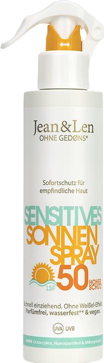 Actual product image Jean & Len 250ML JEAN&LEN SENS. SUN SPRAY LSF 50 (Sun spray, SPF 50, 250 ml)