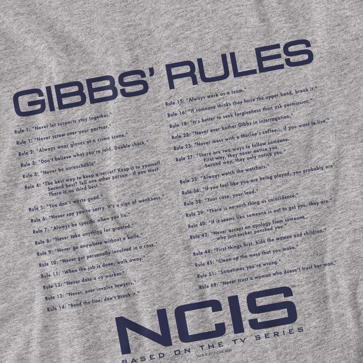 Produktbild Ncis Gibbs Rules TShirt (L)