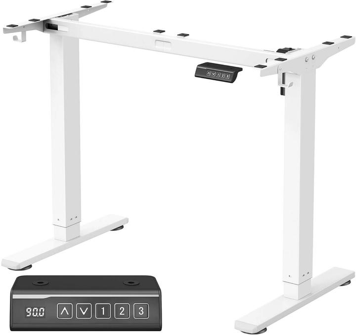 Songmics Tischgestell 72-118 cm, Mattweiss