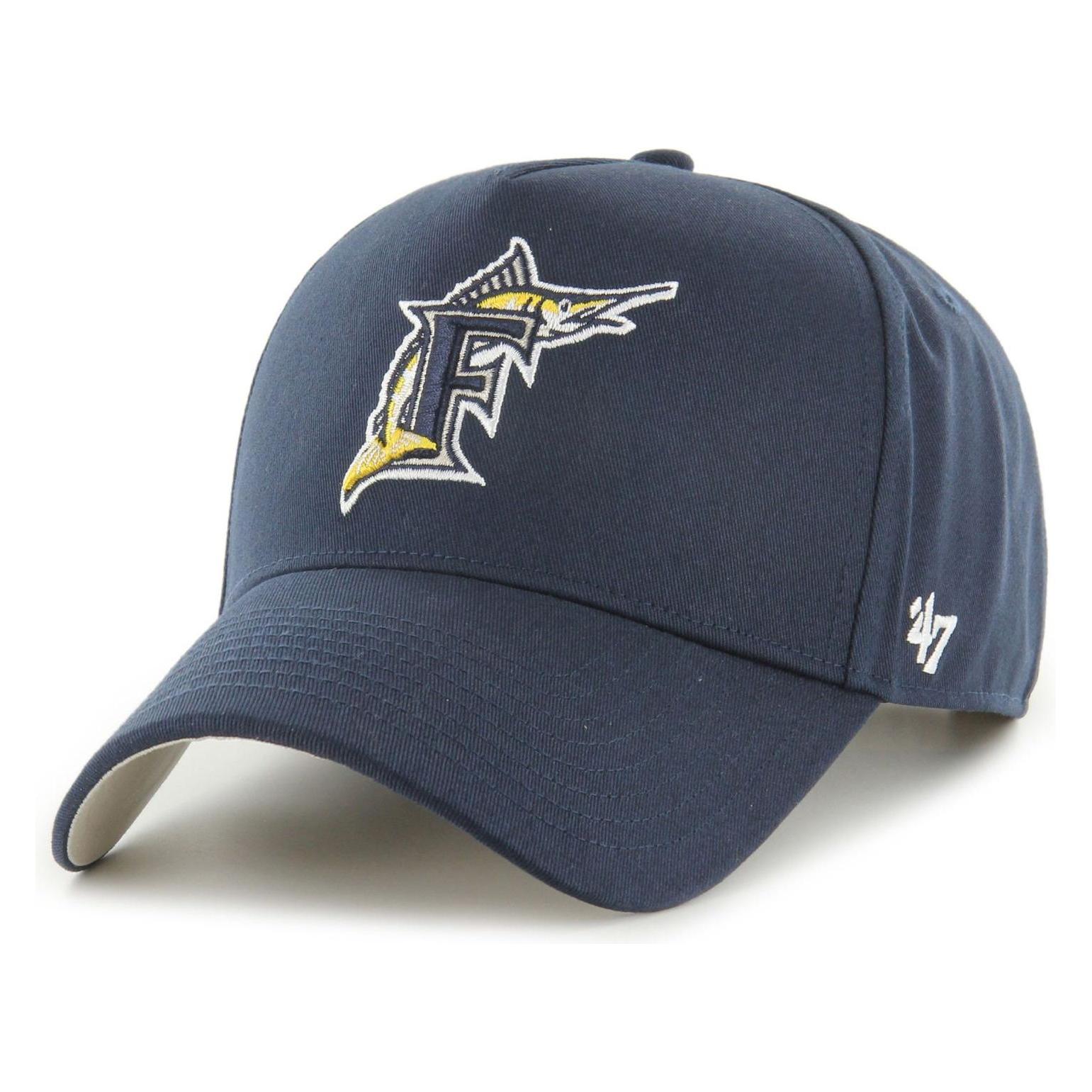 47 Brand, Herren, Cap, Adjustable Cap - Cooperstowm Miami Marlins Navy, Blau
