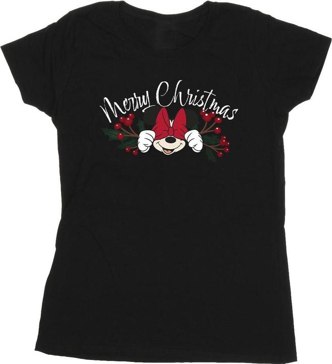 Immagine prodotto Disney Minnie Mouse Christmas Holly Maglietta Donna (XXL)