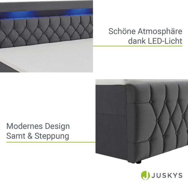 Immagine prodotto Juskys Letto a molle Leona (140 x 200 cm)