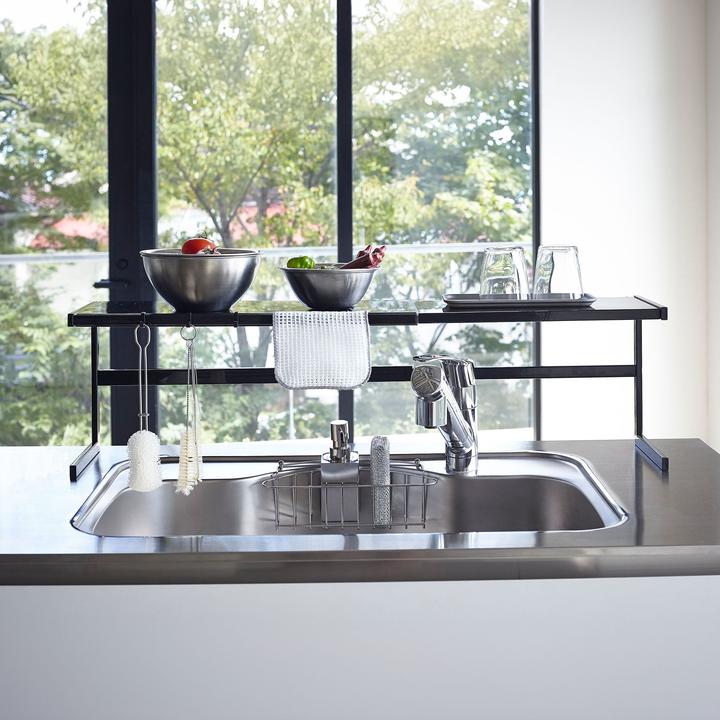 Actual product image Yamazaki Tower kitchen shelf