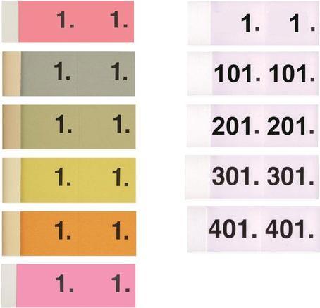 Produktbild Simplex Garderobenblock Nr. 1-100 (100x)