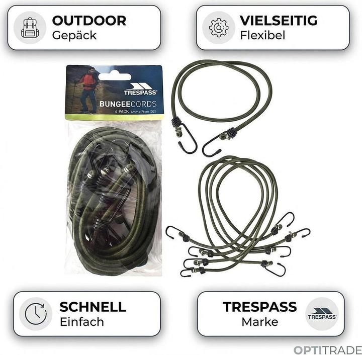 Actual product image Trespass BUNGEE CORD - elastic (set of 4)