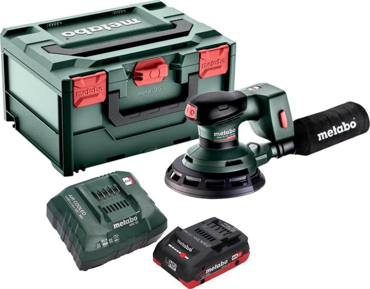 Produktbild Metabo SXA 18 LTX 150 BL Akku Exzenterschleifer 18 V 150 mm Brushless + 1x LiHD Akku 4,0 Ah + (Exzenterschleifer)