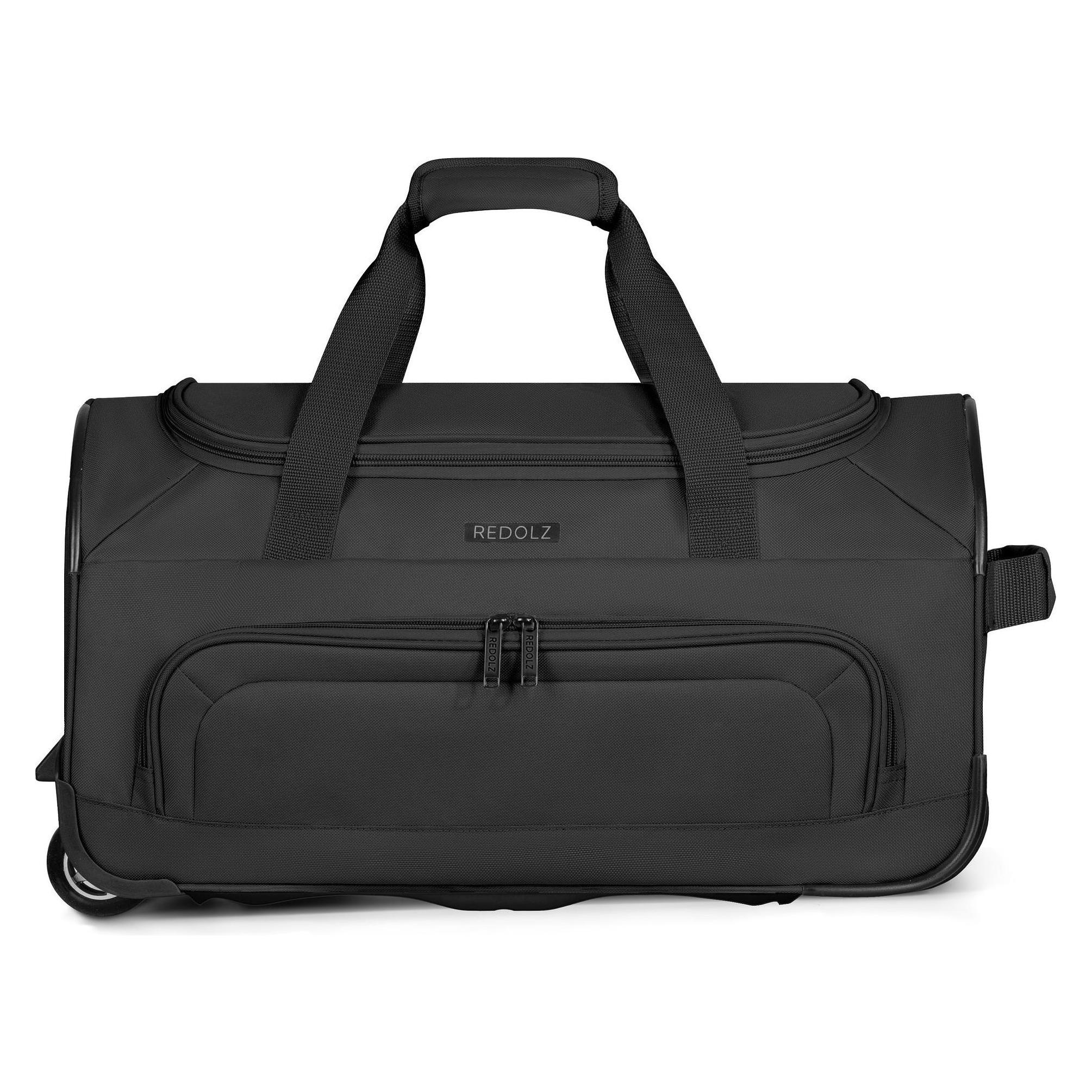Redolz, Koffer, Duffle Essentials 2 Rollen Reisetasche 28 Cm, Schwarz, (39 l)