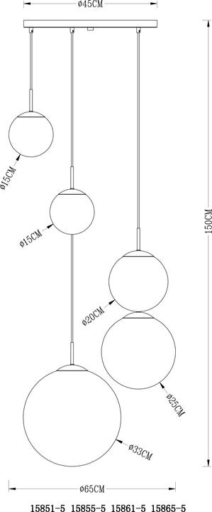 Image du produit Globo Lampe à suspendre Varus (E27)