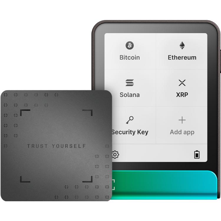 Ledger Flex - Oxidate Green inkl.Recovery Key (Bitcoin, Cardano, Ethereum Classic), Crypto wallet, Verde, Nero