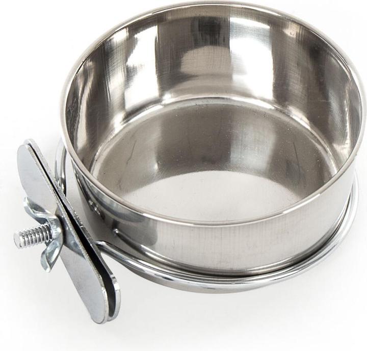 Martin Sellier Edelstahl-Fressnapf für Katzenkäfig (58 cl)