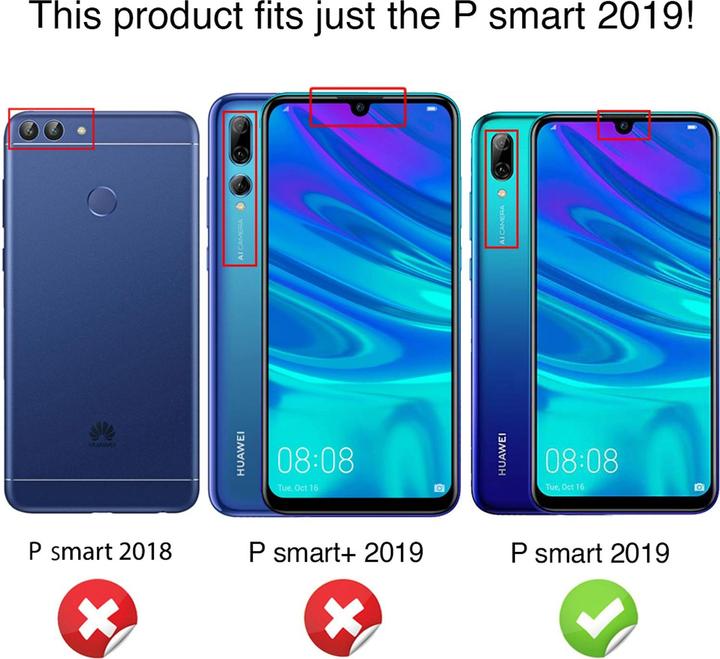 Actual product image Nalia Protective glass (2 pcs., Huawei P Smart (2019))