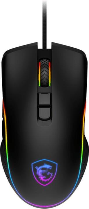 MSI Clutch GM300 Gaming Mouse, Black, USB (Cable)