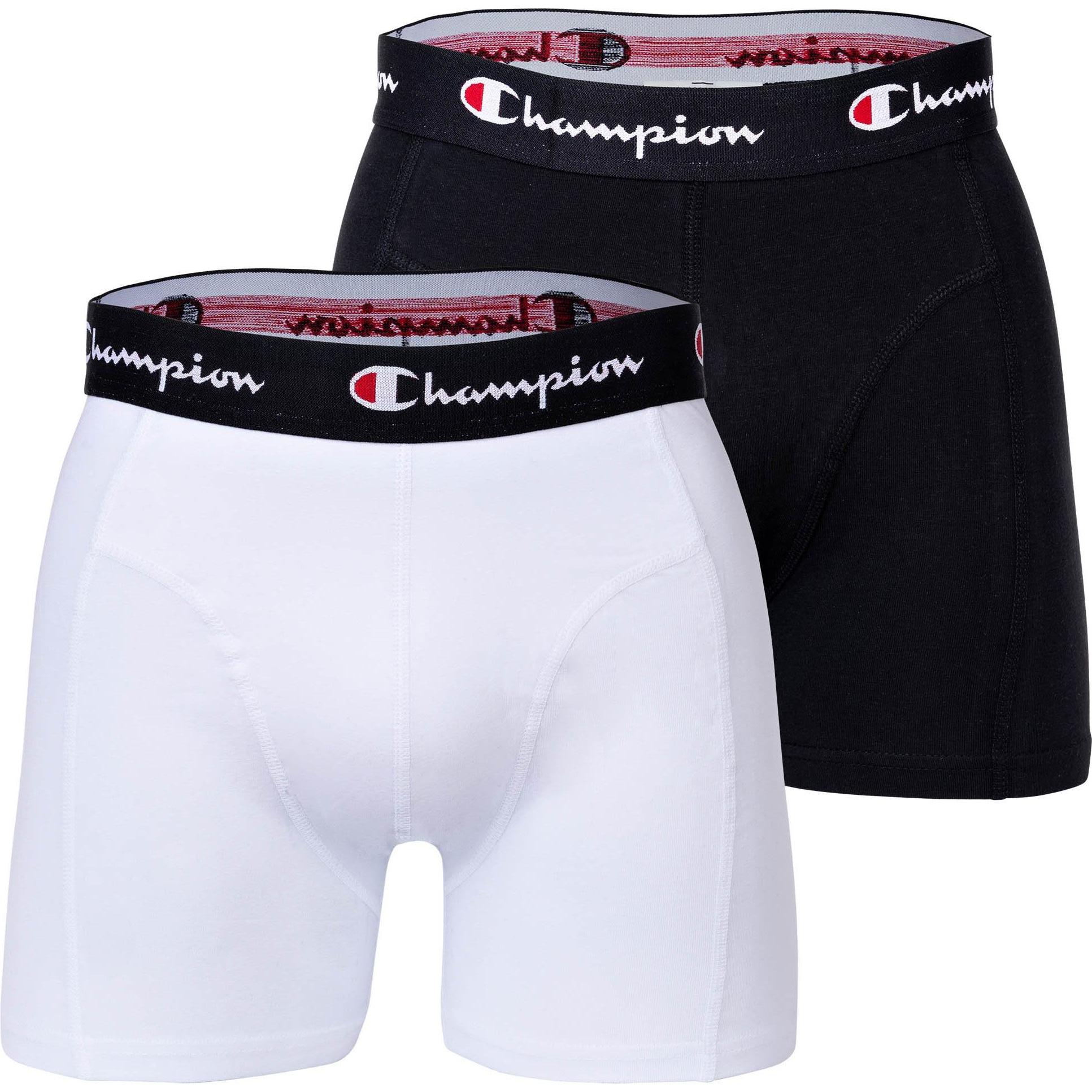 Champion, Herren, Unterhosen, Boxershort Casual Stretch, Weiss, (XXL)